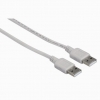 Cable USB 2.0 A Male - A Male 1.8m blanc  NEUF 
